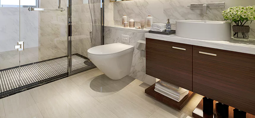 Burst Pipe Bathroom Cleanup in Marshfield